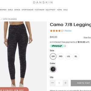 Danskin leggings. XL/XG